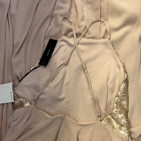 Rose gold - blush gown with sequins - Picture 3 of 4